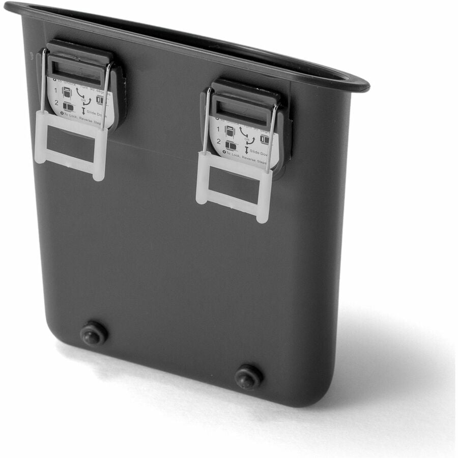 Lorell Recycled Mounting Pencil Cup - Plastic - 1 Each - Black