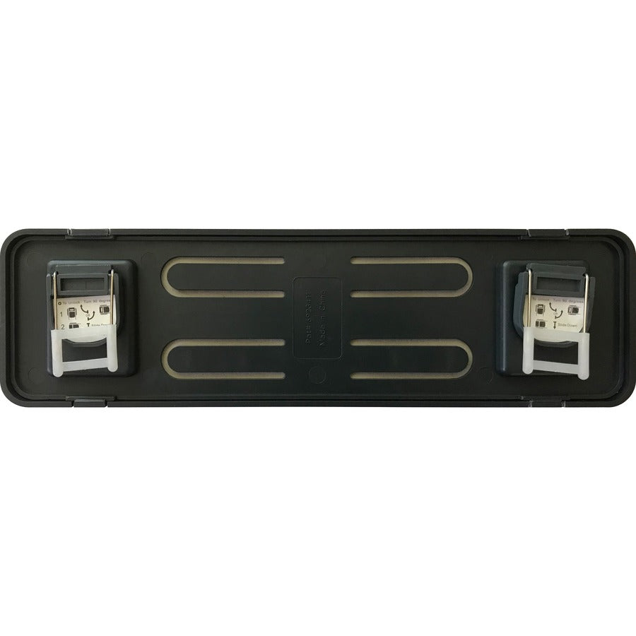 Lorell Recycled Cubicle Nameplate - 1 Each - 0.9" Width x 2.7" Height - Wall - Plastic - Black
