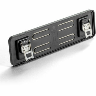 Lorell Recycled Cubicle Nameplate - 1 Each - 0.9" Width x 2.7" Height - Wall - Plastic - Black