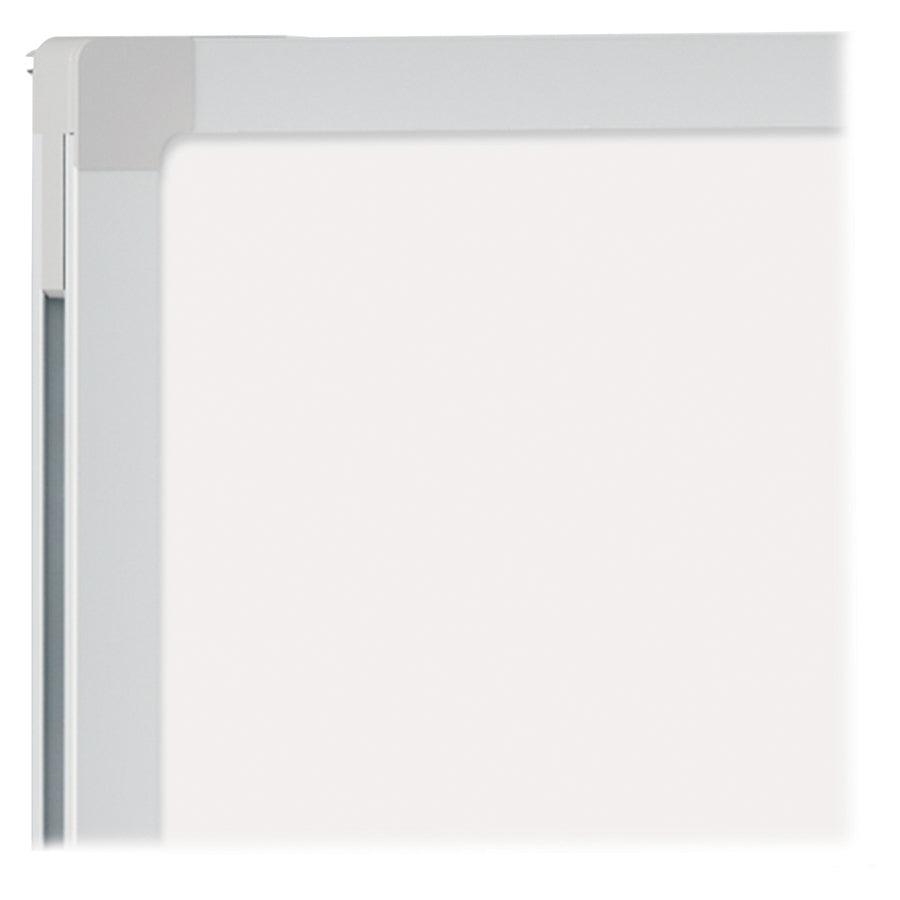 Mead Basic Dry-Erase Board - 48" (4 ft) Width x 36" (3 ft) Height - White Melamine Surface - Silver Aluminum Frame - Durable - 1 Each - 3