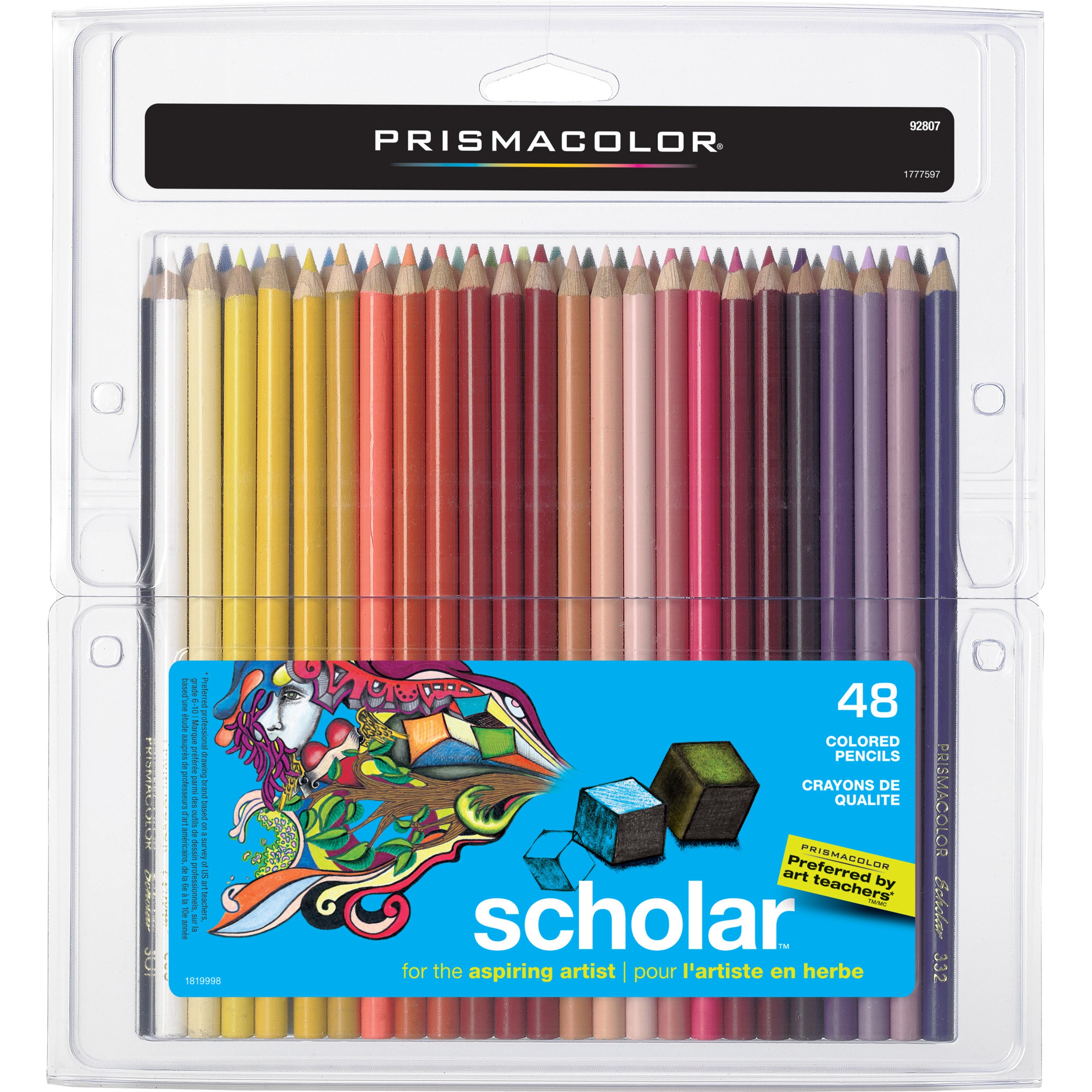 prismacolor-scholar-colored-pencils-assorted-lead-assorted-wood-barrel-48-pack_san92807 - 1