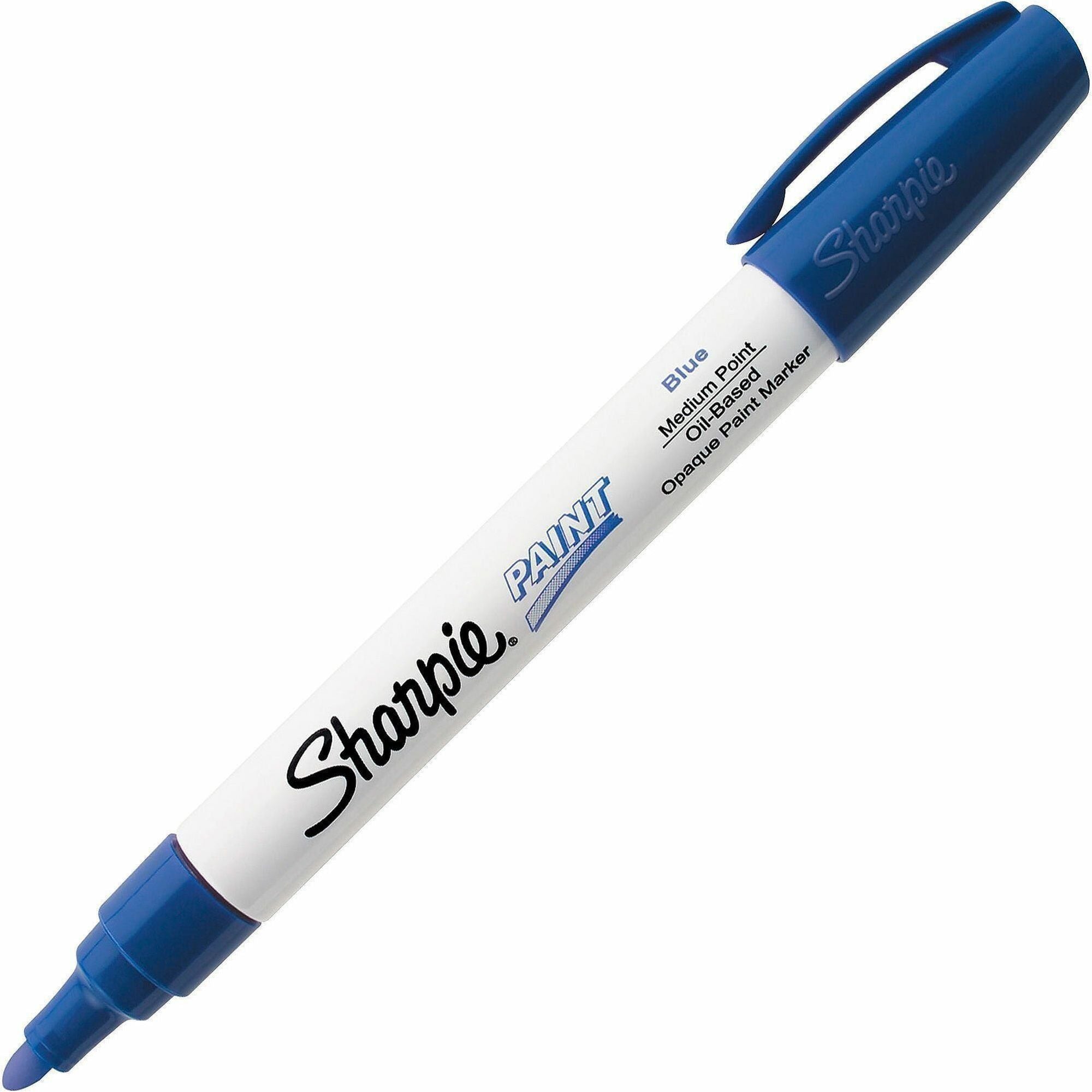 Permanent Paint Marker, Medium Bullet Tip, Blue