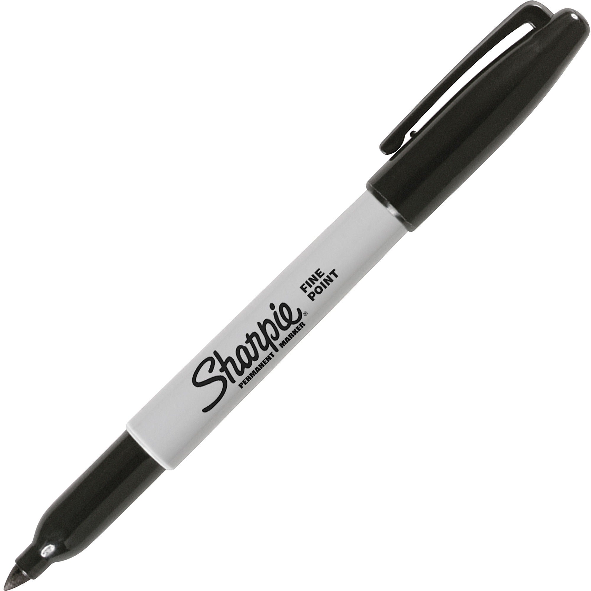 sharpie-fine-point-permanent-ink-marker-fine-marker-point-black-alcohol-based-ink-1-each_san30051 - 1