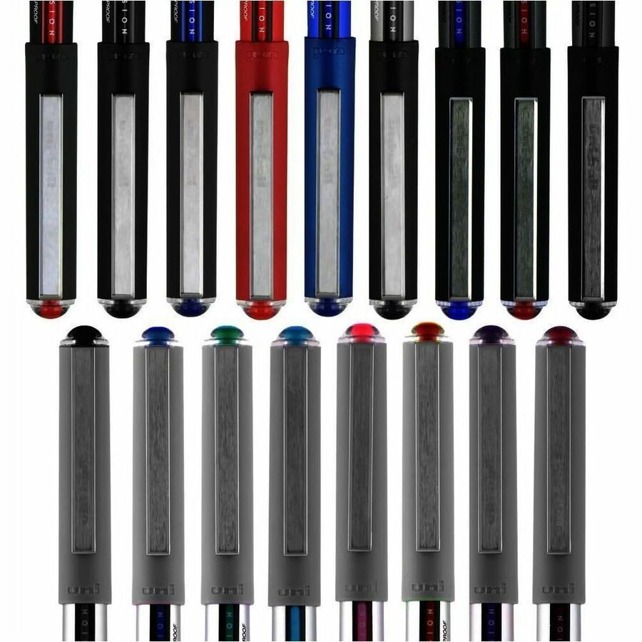 uni-ball - Vision Roller Ball Stick Water-Proof Pen, Black Ink, Fine, Dozen, Sold as 1 DZ