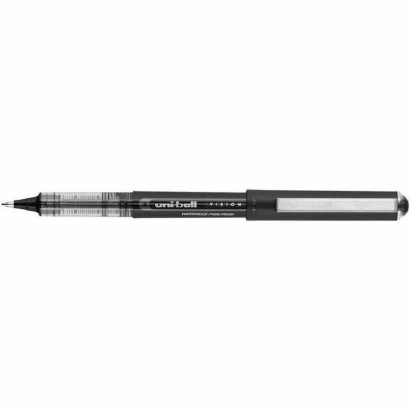 uni-ball - Vision Roller Ball Stick Water-Proof Pen, Black Ink, Fine, Dozen, Sold as 1 DZ