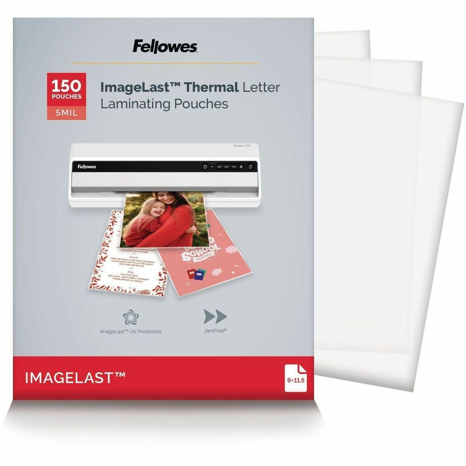 ImageLast Laminating Pouches with UV Protection, 5 mil, 9" x 11.5", Clear, 150/Pack