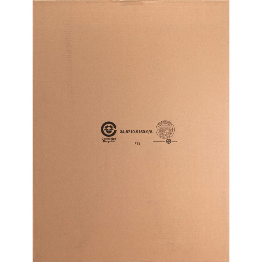 Business Source 25"x30" Self-stick Easel Pads - 30 Sheets - Plain - 25" x 30" - White Paper - Cardboard Cover - Self-stick - 4 / Carton