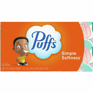 White Facial Tissue, 2-Ply, 180 Sheets/Box, 24 Boxes/Carton