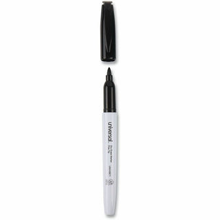 Pen Style Dry Erase Marker, Fine Bullet Tip, Black, Dozen