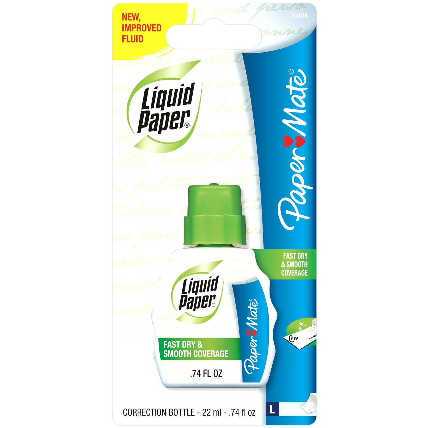 Paper Mate Liquid Paper Correction Fluid - Foam 21.88 mL - White - Spill Resistant, Fast-drying - 1 Each - 