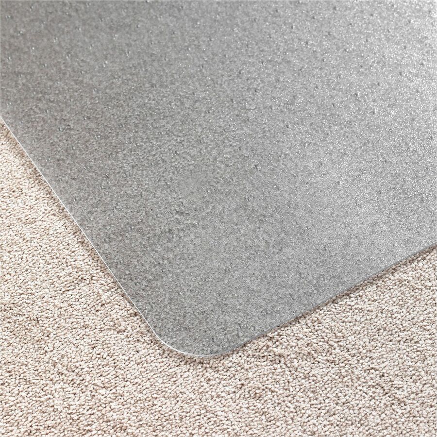 Computex Anti-Static Vinyl Lipped Chair Mat for Carpets up to 3/8" - 36" x 48" - Carpeted Floor, Carpet, Electrical Equipment - 48" Length x 36" Width x 0.110" Depth x 0.110" Thickness - Lip Size 10" Length x 20" Width - Lipped - Polyvinyl Chlor