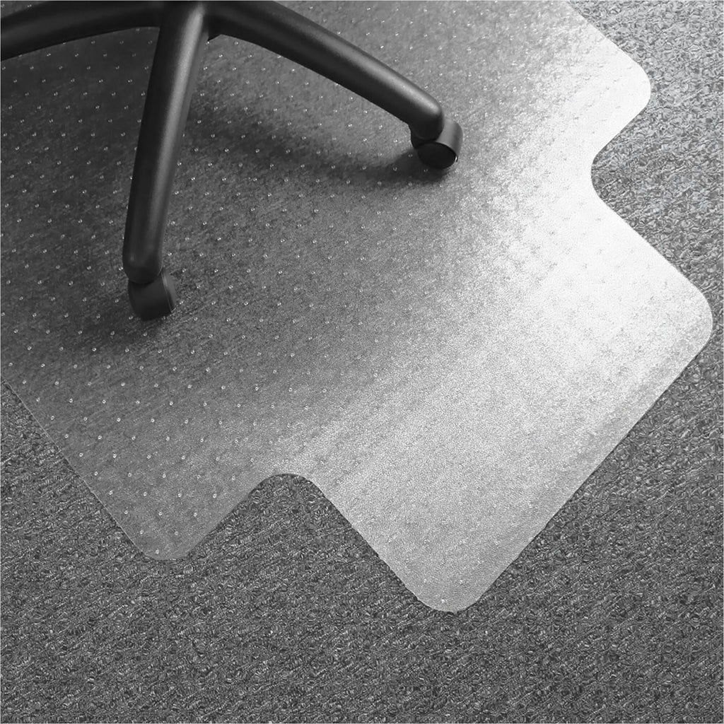 Computex Anti-Static Vinyl Lipped Chair Mat for Carpets up to 3/8" - 36" x 48" - Carpeted Floor, Carpet, Electrical Equipment - 48" Length x 36" Width x 0.110" Depth x 0.110" Thickness - Lip Size 10" Length x 20" Width - Lipped - Polyvinyl Chlor