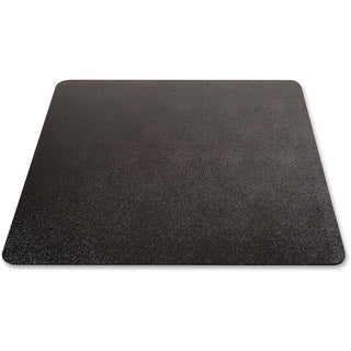 Deflecto EconoMat Chair Mat - Floor, Office, Carpeted Floor, Breakroom - 53" Length x 45" Width - Rectangular - Vinyl - Black - 1Each