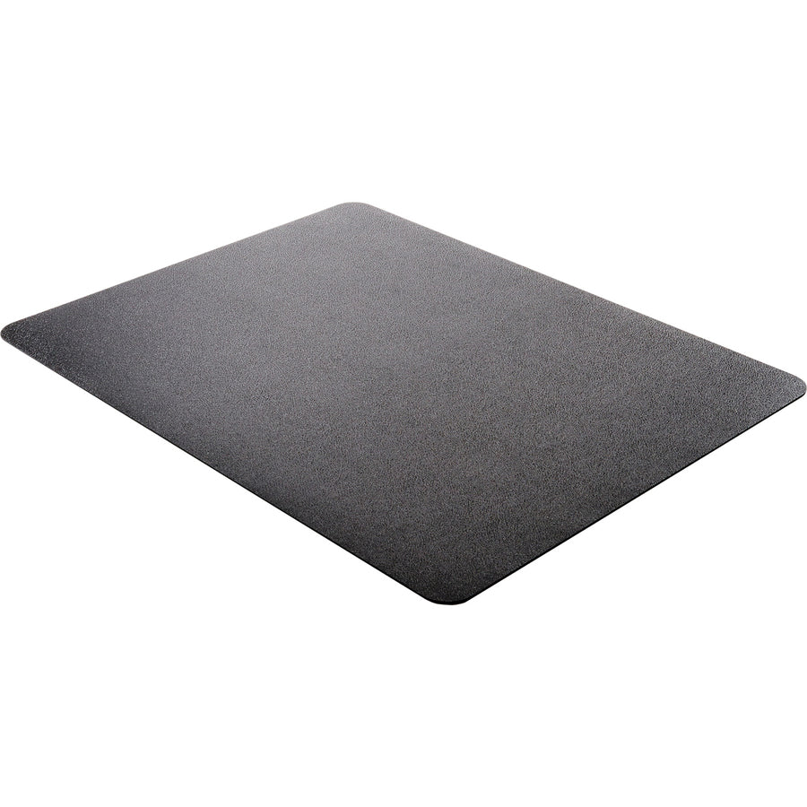 Deflecto EconoMat Chair Mat - Floor, Office, Carpeted Floor, Breakroom - 53" Length x 45" Width - Rectangular - Vinyl - Black - 1Each