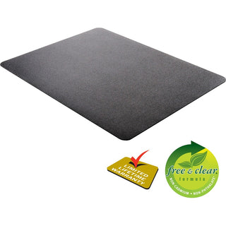 EconoMat All Day Use Chair Mat for Hard Floors, Flat Packed, 45 x 53, Black