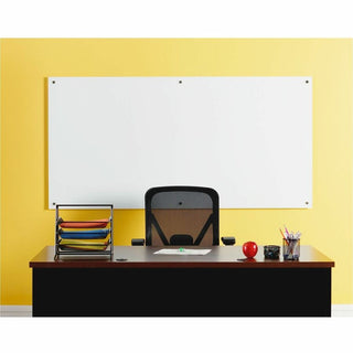 Lorell Dry-Erase Glass Board - 72" (6 ft) Width x 36" (3 ft) Height - Frost Glass Surface - Rectangle - Stain Resistant, Ghost Resistant - Assembly Required - 1 Each