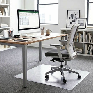 Lorell Big & Tall Chairmat - Carpeted Floor - 45" Width x 53" Depth - Rectangular - Polycarbonate - Clear - 1Each