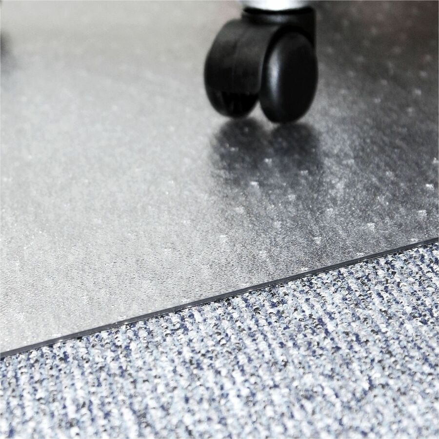 Lorell Big & Tall Chairmat - Carpet - 46" Width x 60" Depth - Rectangular - Polycarbonate - Clear - 1Each