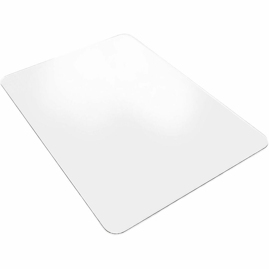 Lorell Big & Tall Chairmat - Hard Floor, Vinyl Floor, Tile Floor, Wood Floor - 53" Length x 45" Width x 0.133" Thickness - Rectangular - Polycarbonate - Clear - 1Each