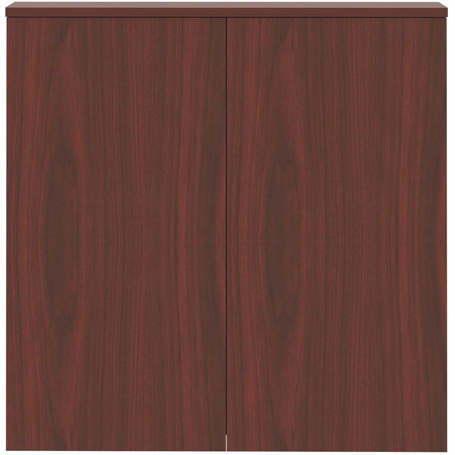 Lorell Dry-erase Whiteboard Presentation Cabinet - Hinged Door - 1 Each - 47.3" x 47.3" x 4.8