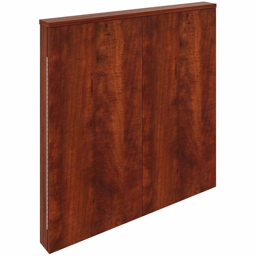 Lorell Dry-erase Whiteboard Presentation Cabinet - Hinged Door - 1 Each - 47.3" x 47.3" x 4.8