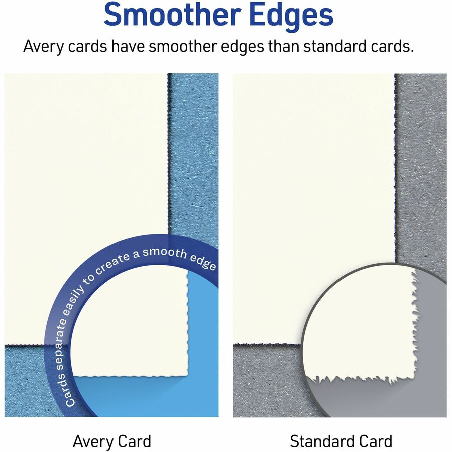 Large Embossed Tent Card, Ivory, 3.5 x 11, 1 Card/Sheet, 50 Sheets/Pack