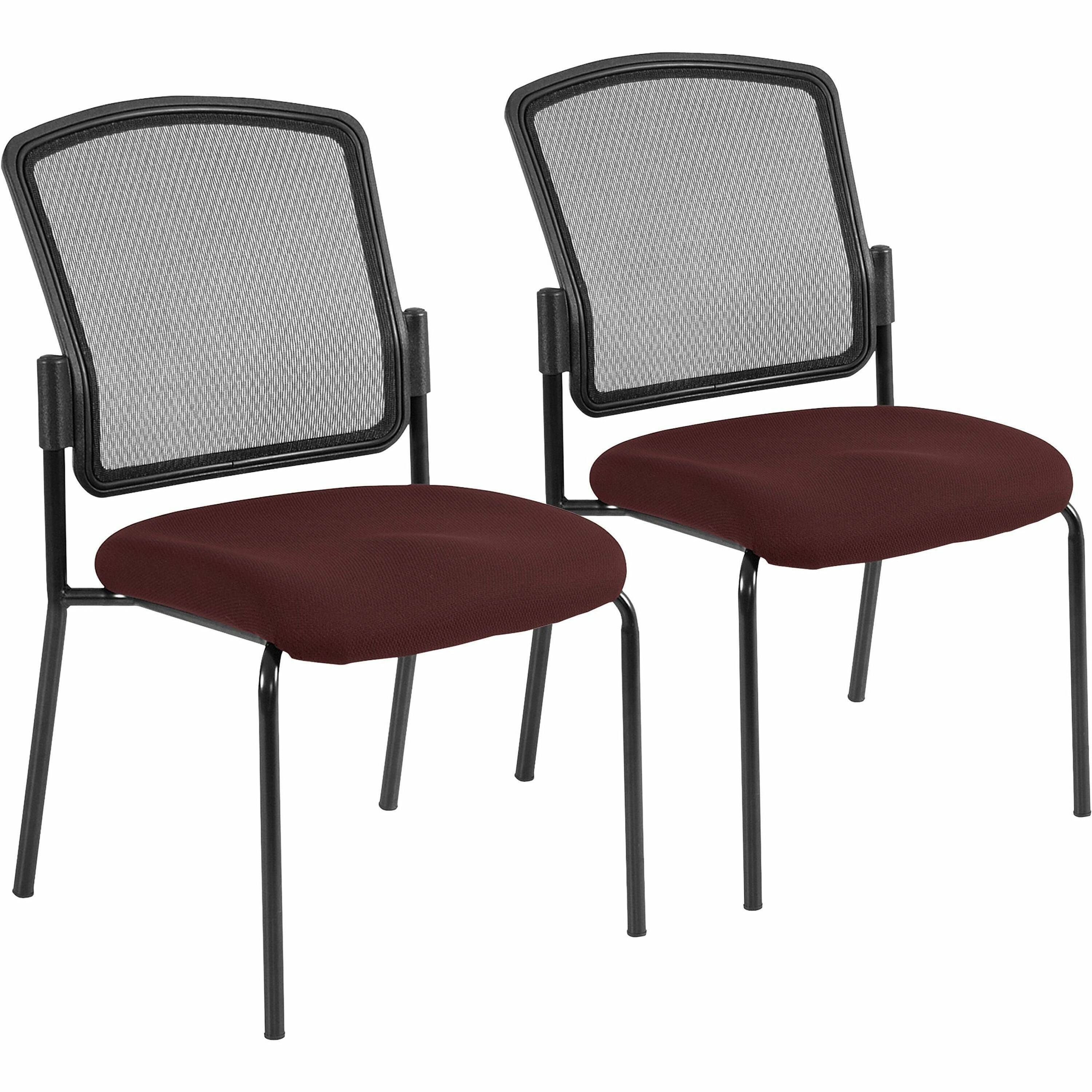 eurotech-dakota-2-guest-chair-burgundy-fabric-seat-steel-frame-four-legged-base-1-each_eut701464 - 1