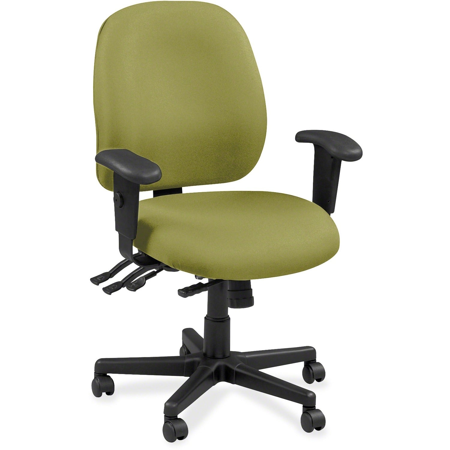 eurotech-4x4-49802a-task-chair-emerald-fabric-seat-emerald-fabric-back-5-star-base-1-each_eut4980290 - 1