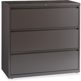 Lorell Fortress Series Lateral File - 42" x 18.6" x 40.3" - 3 x Drawer(s) for File - A4, Legal, Letter - Lateral - Magnetic Label Holder, Locking Drawer, Pull-out Drawer, Ball Bearing Slide, Reinforced Base, Adjustable Glide, Leveling Glide, Interloc