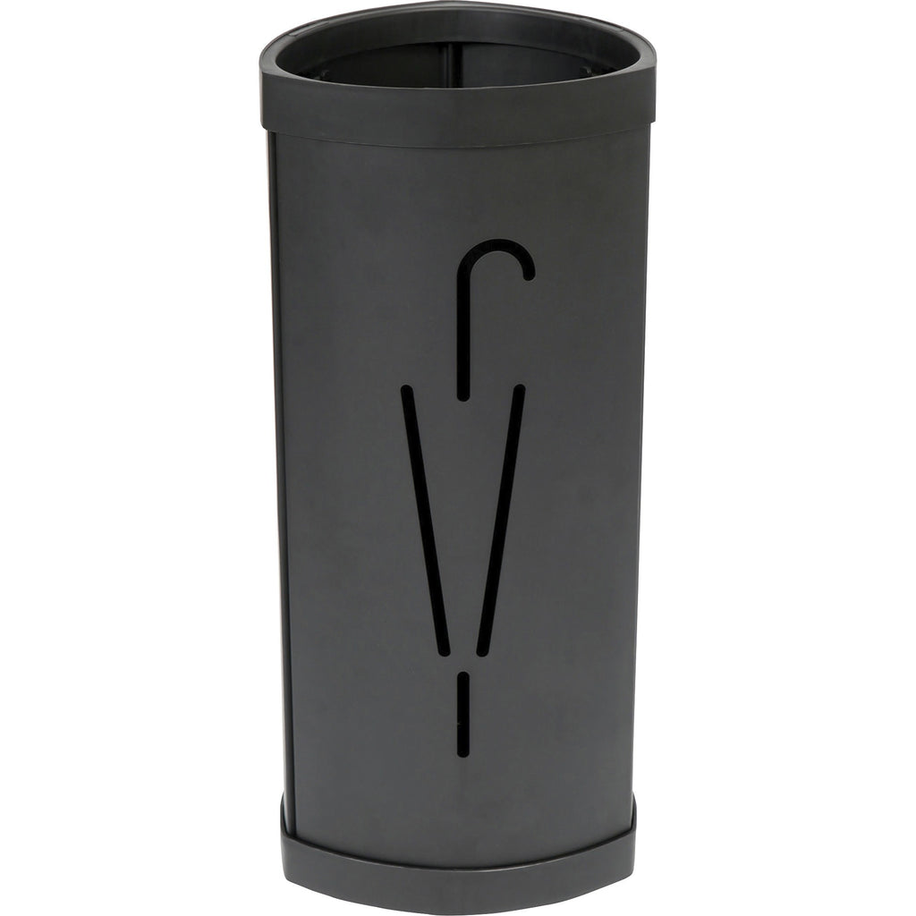 Triangular Umbrella Stand, Steel/Plastic, 10.25w x 10.25d x 23.67h, Black