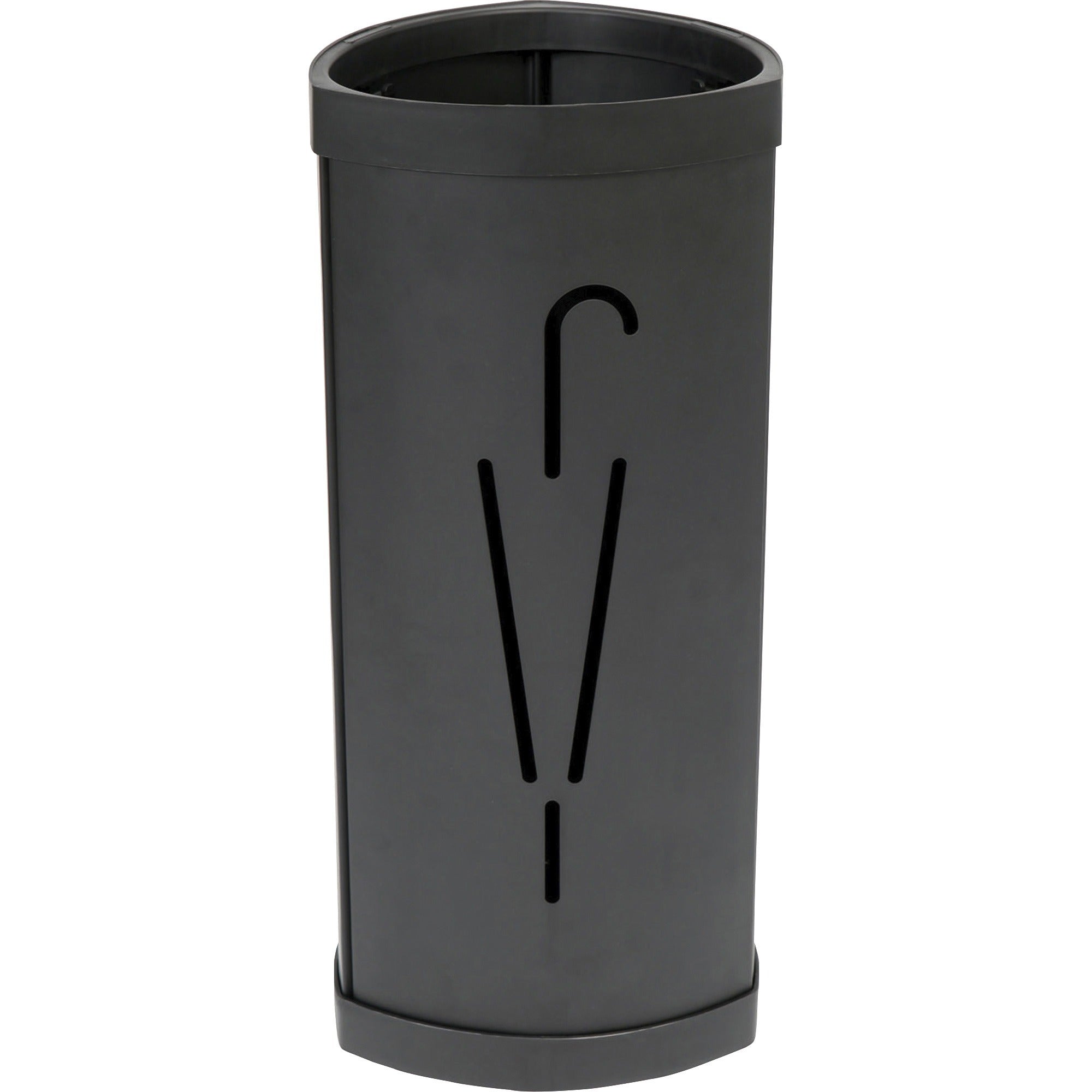 Triangular Umbrella Stand, Steel/Plastic, 10.25w x 10.25d x 23.67h, Black