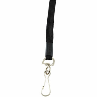 SICURIX Plastic Hook Breakaway Lanyard - 12 / Pack - 36" Length - Black - Nylon, Plastic, Steel