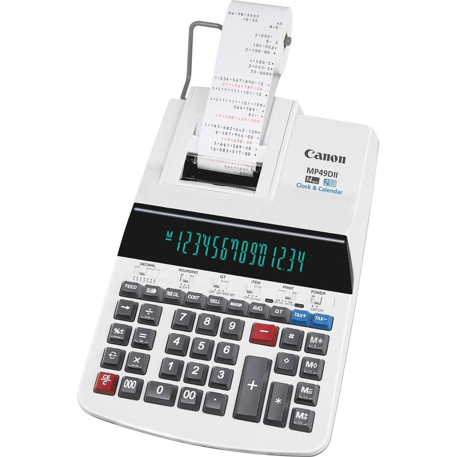 MP49-DII 14-Digit Desktop Calculator, Black/Red Print, 4.8 Lines/Sec