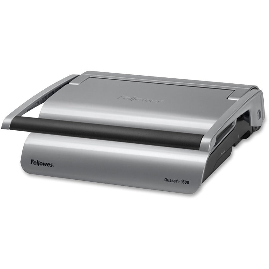 Quasar 500 Manual Comb Binding System, 500 Sheets, 18.13 x 15.38 x 5.13, Metallic Gray