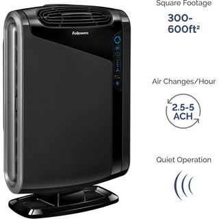 HEPA and Carbon Filtration Air Purifiers, 300 to 600 sq ft Room Capacity, Black