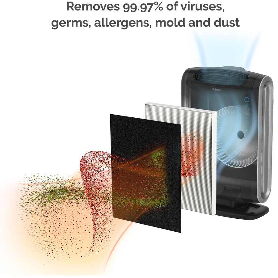 HEPA and Carbon Filtration Air Purifiers, 300 to 600 sq ft Room Capacity, Black