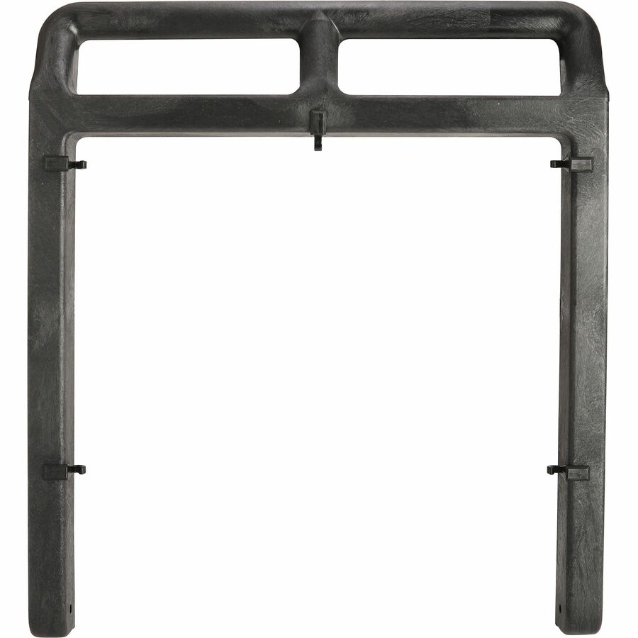 Genuine Joe Workhorse Janitor's Cart - x 40" Width x 20.5" Depth x 38" Height - Charcoal, Yellow - 1 Each
