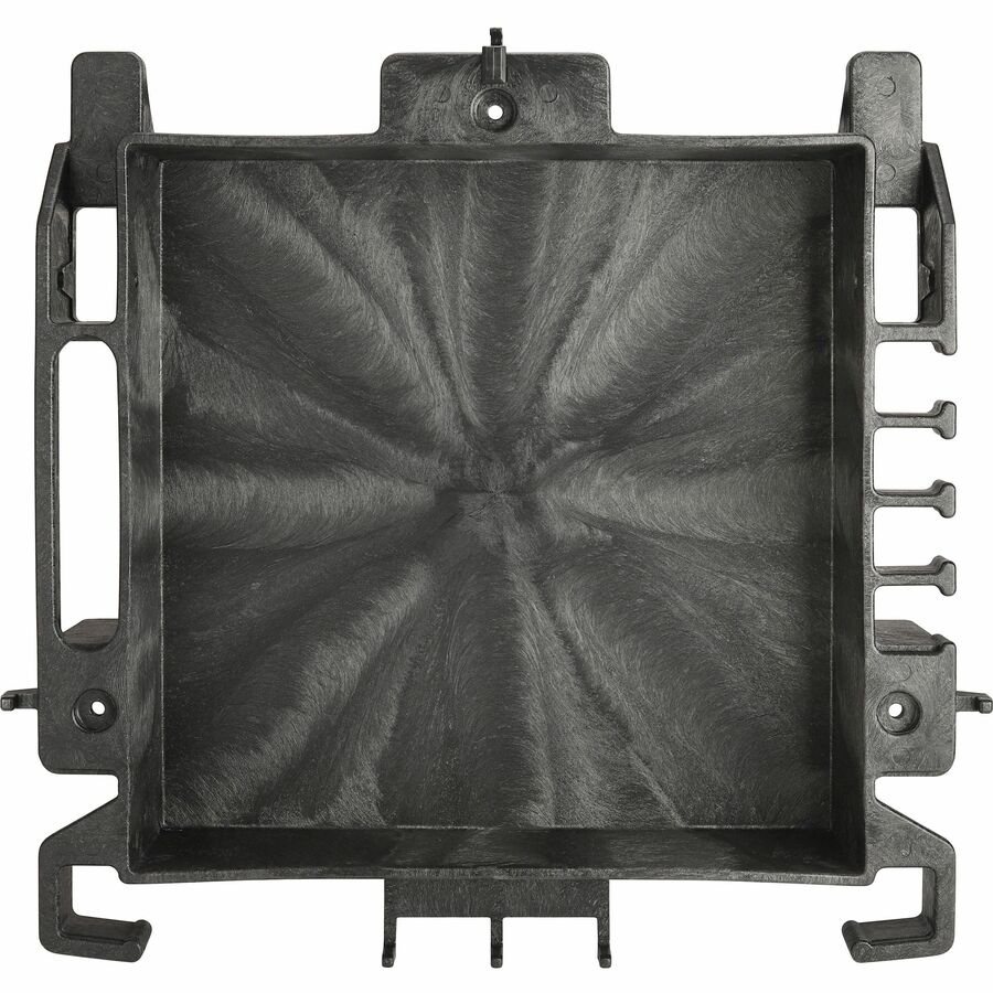 Genuine Joe Workhorse Janitor's Cart - x 40" Width x 20.5" Depth x 38" Height - Charcoal, Yellow - 1 Each