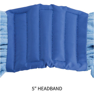 Genuine Joe Microfiber Wet Mophead Refill - Medium - MicroFiber - Blue - 1Each