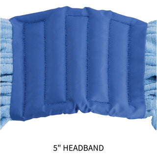 Genuine Joe Microfiber Wet Mophead Refill - Large - MicroFiber - Blue - 1Each