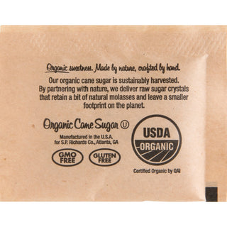 Genuine Joe Turbinado Natural Cane Sugar Packets - Packet - 0.159 oz (4.5 g) - Molasses Flavor - Natural Sweetener - 200/Box