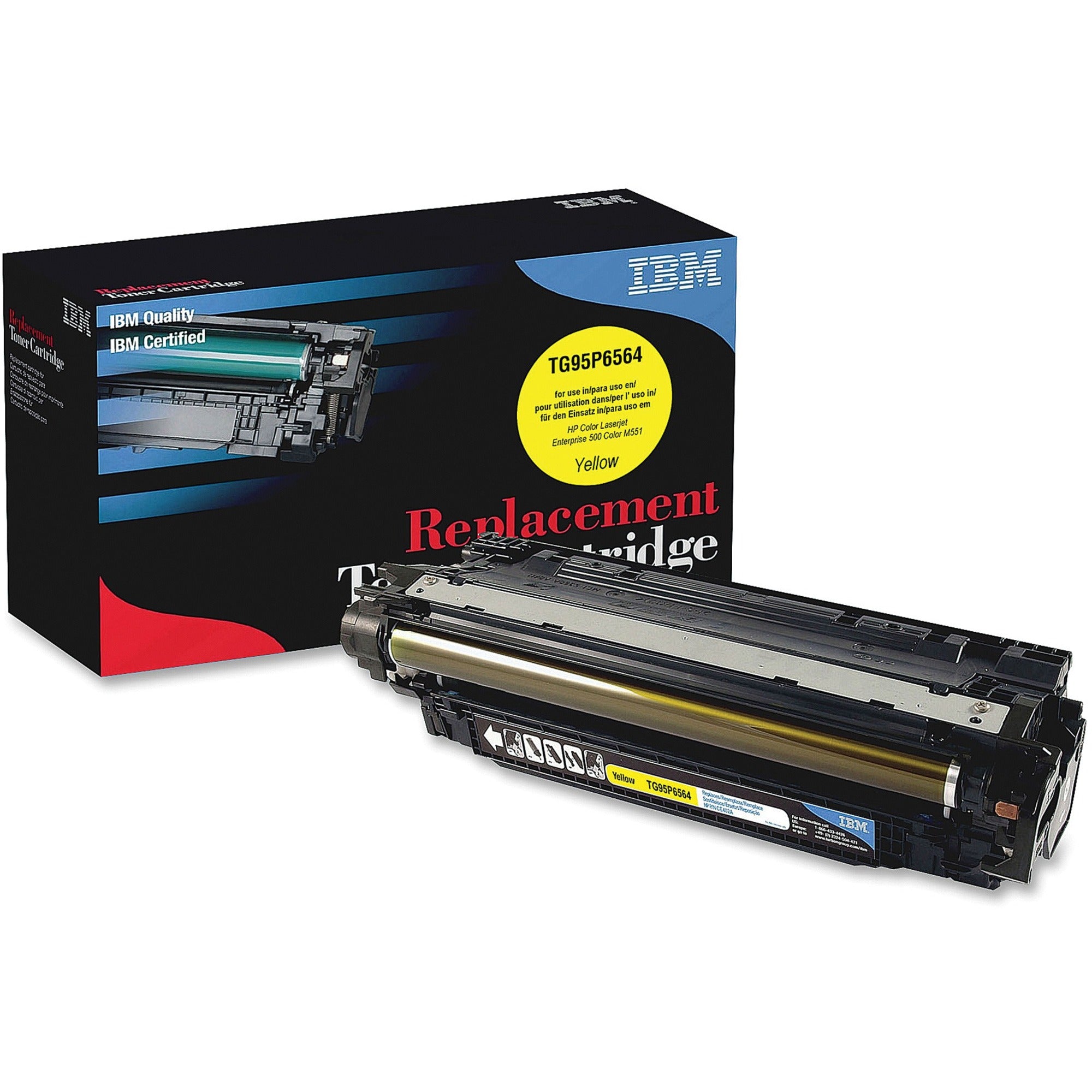 IBM Remanufactured Laser Toner Cartridge - Alternative for HP 507A (CE402A) - Yellow - 1 Each - 6000 Pages - 