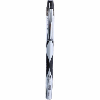 Integra Liquid Ink Rollerball Pens - Extra Fine Pen Point - 0.5 mm Pen Point Size - Black - Black Barrel - Metal Tip - 1 Dozen