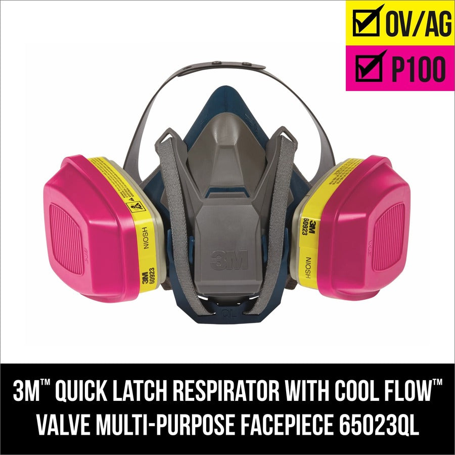Tekk Protection Multipurpose Respirator - Liquid Protection - Gray - Lightweight - 1 Each - 