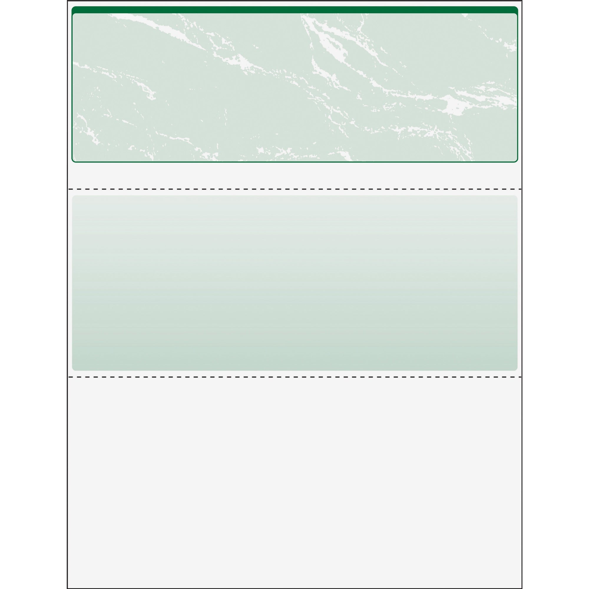 Standard Security Check, 11 Features, 8.5 x 11, Green Marble Top, 500/Ream