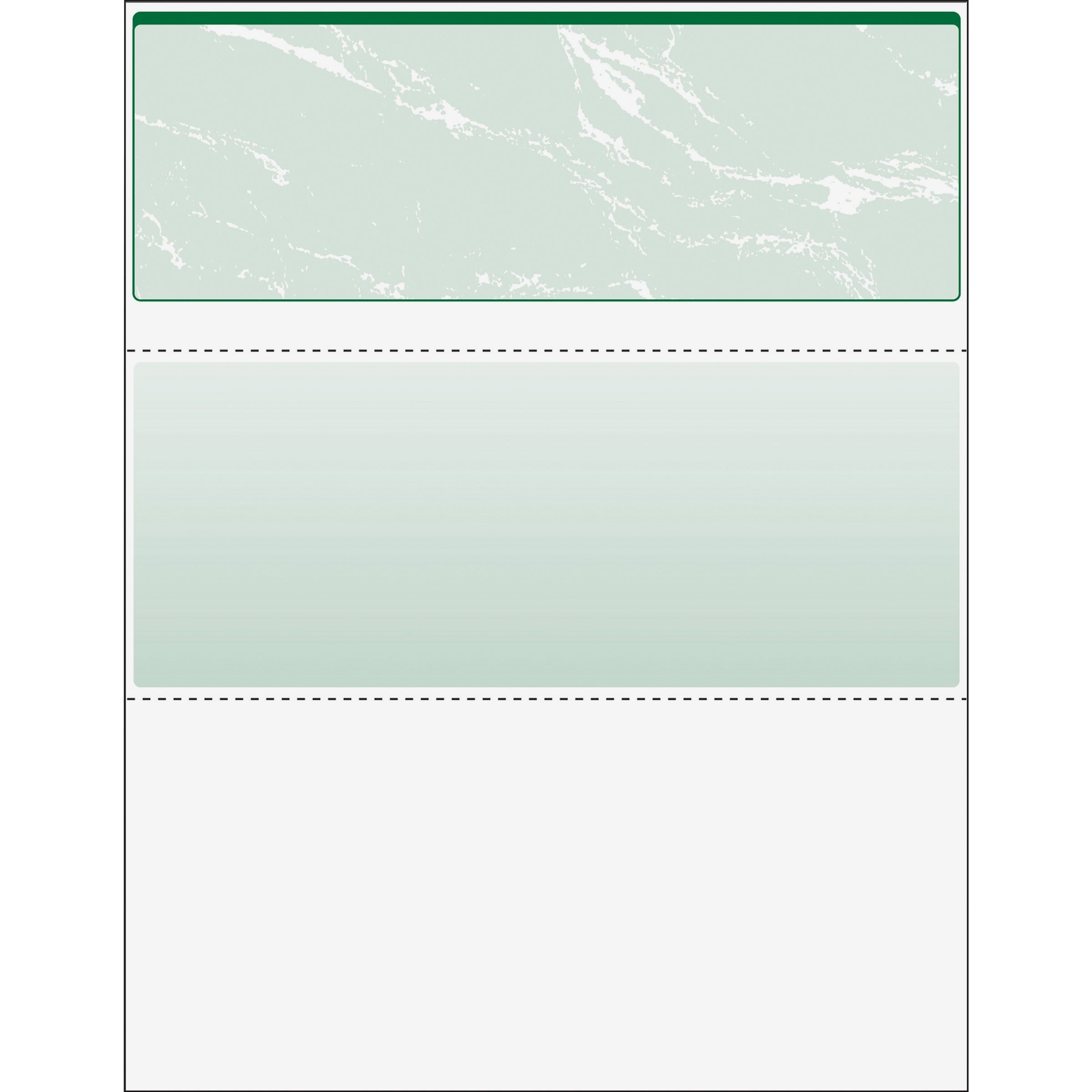 Standard Security Check, 11 Features, 8.5 x 11, Green Marble Top, 500/Ream