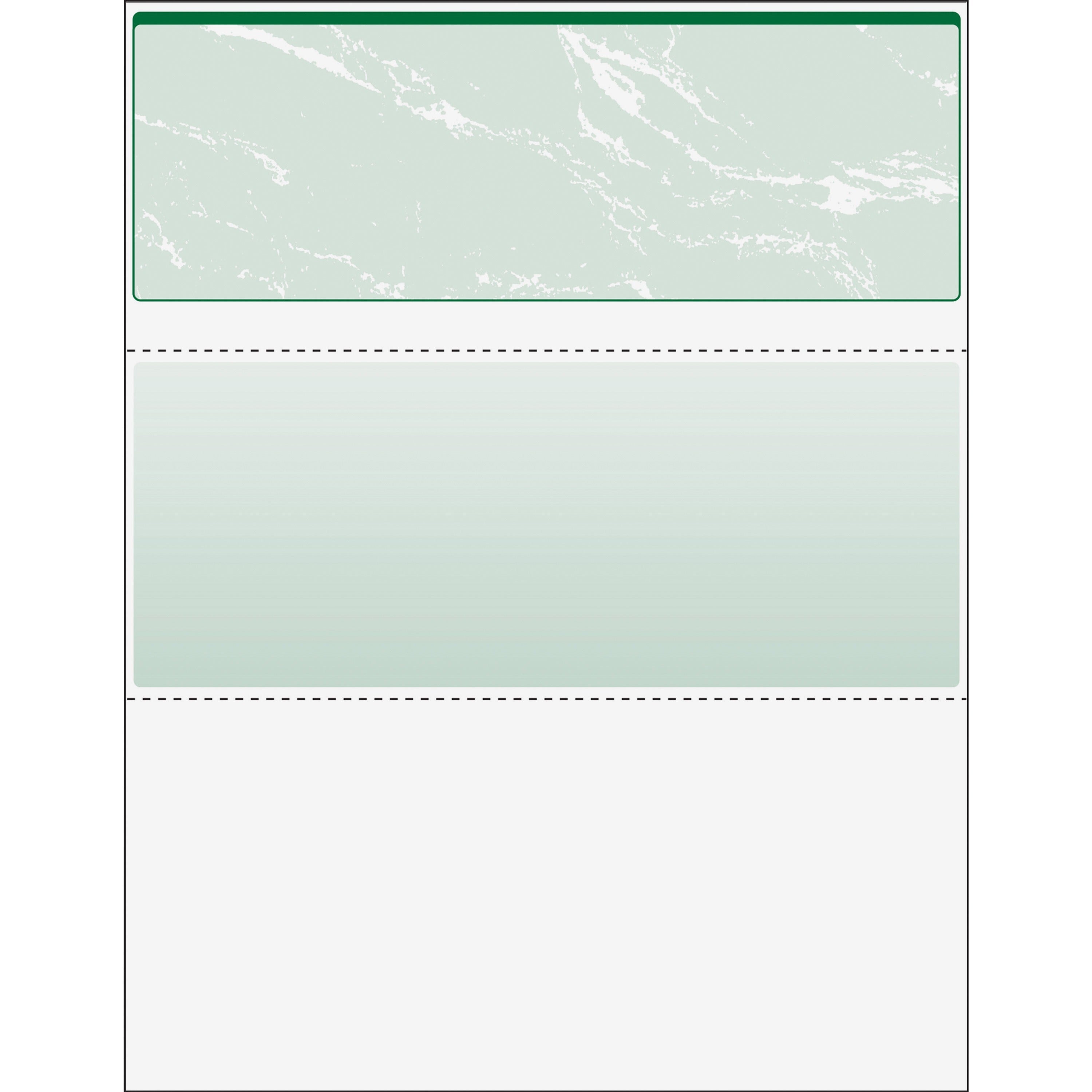 Standard Security Check, 11 Features, 8.5 x 11, Green Marble Top, 500/Ream