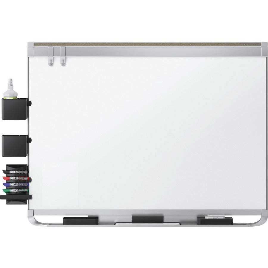 Prestige 2 DuraMax Magnetic Porcelain, 48 x 36, White Surface, Silver Aluminum/Plastic Frame