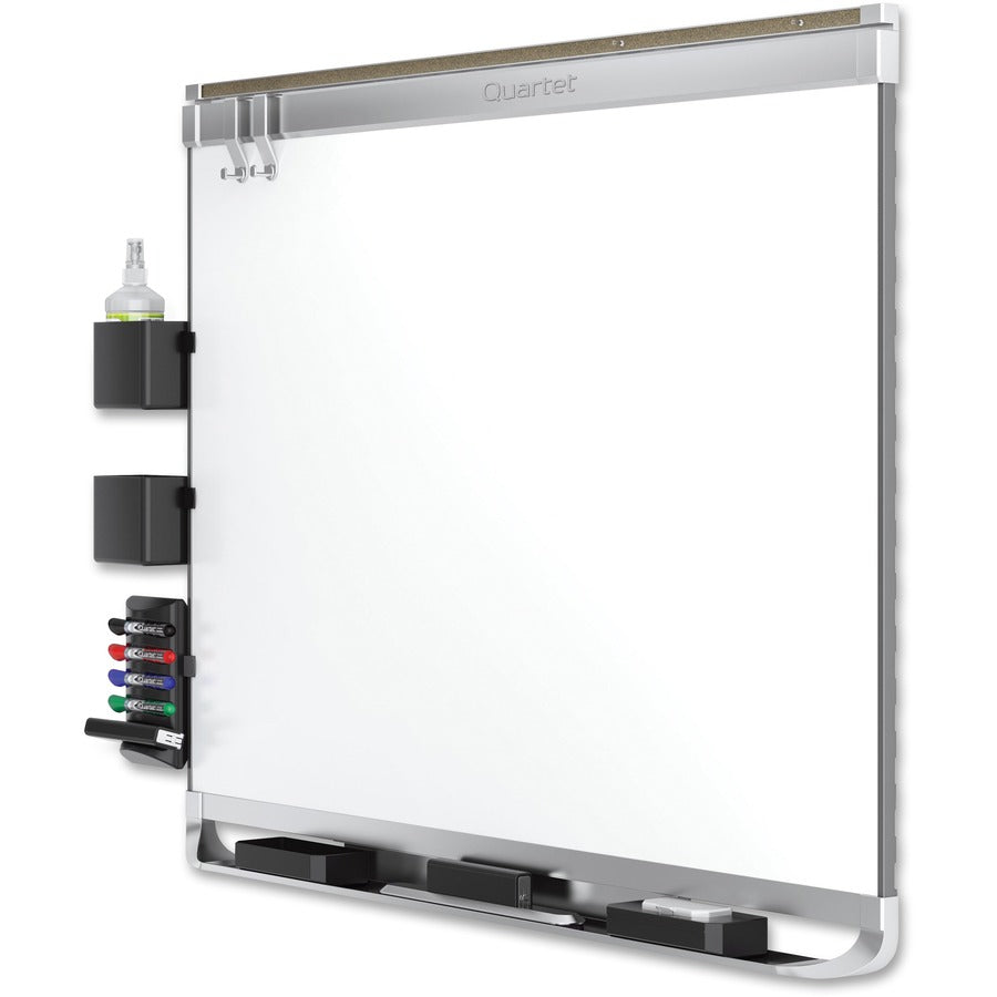 Prestige 2 DuraMax Magnetic Porcelain, 48 x 36, White Surface, Silver Aluminum/Plastic Frame