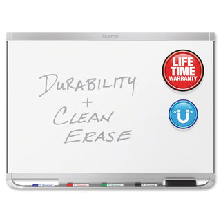 Quartet Prestige 2 Dry-Erase Board - 72" (6 ft) Width x 48" (4 ft) Height - White Porcelain Surface - Silver Aluminum Frame - Horizontal - Magnetic - 1 Each - TAA Compliant - 